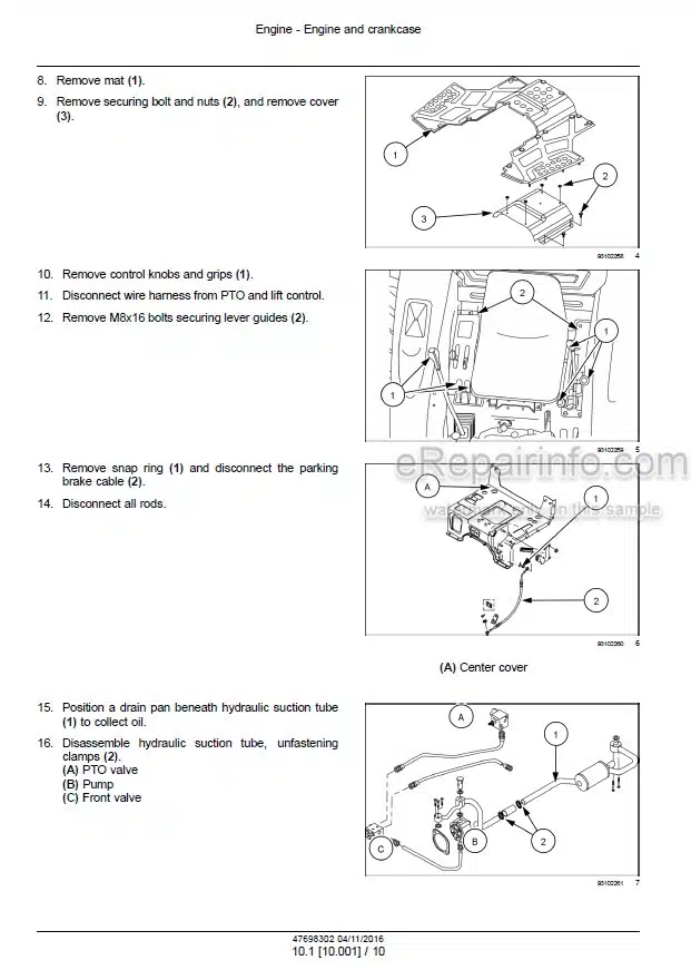 Photo 1 - Case 40B 50B Farmall Tier 3 Service Manual Compact Tractor 47698302