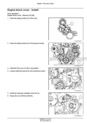 Photo 10 - Case 40B CVT 45B CVT 50B CVT Farmall Service Manual Compact Tractor 48080062