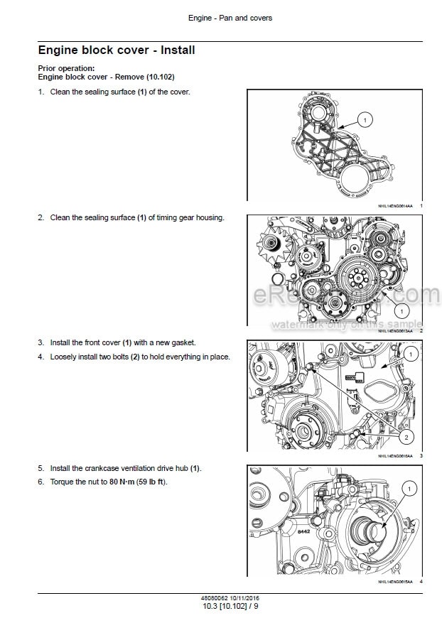 Photo 1 - Case 40B CVT 45B CVT 50B CVT Farmall Service Manual Compact Tractor 48080062