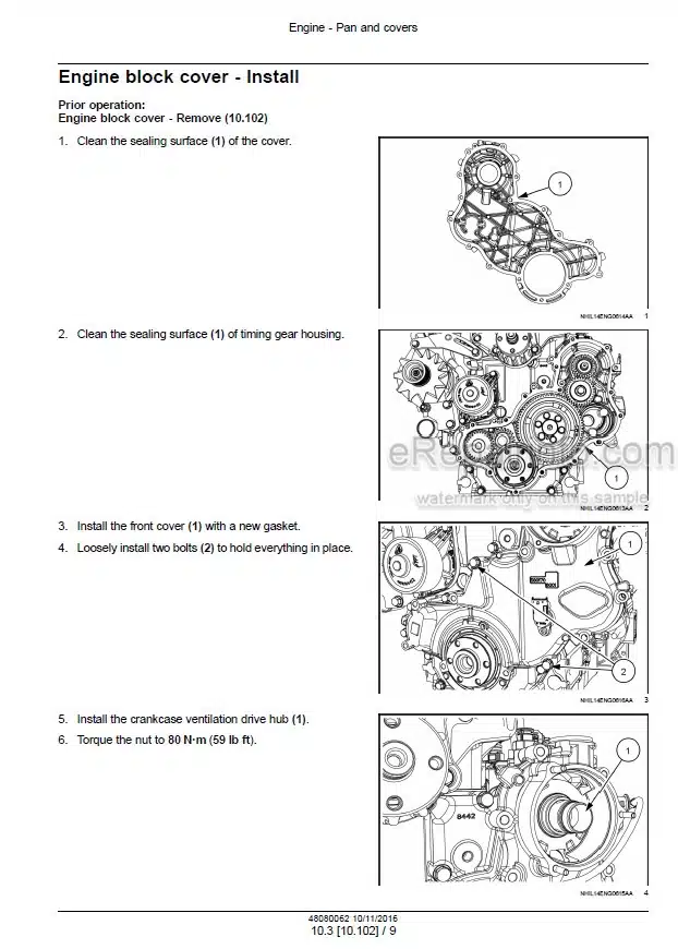 Photo 1 - Case 40B CVT 45B CVT 50B CVT Farmall Service Manual Compact Tractor 48080062