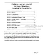 Photo 4 - Case 40CVT 45CVT 50CVT Farmall Service Manual Tractor 84234514