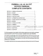 Photo 4 - Case 40CVT 45CVT 50CVT Farmall Service Manual Tractor 84234514