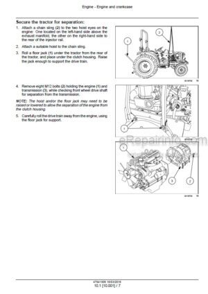 Photo 10 - Case 40C 50C Farmall Tier 4B Final Service Manual Compact Tractor 47941906