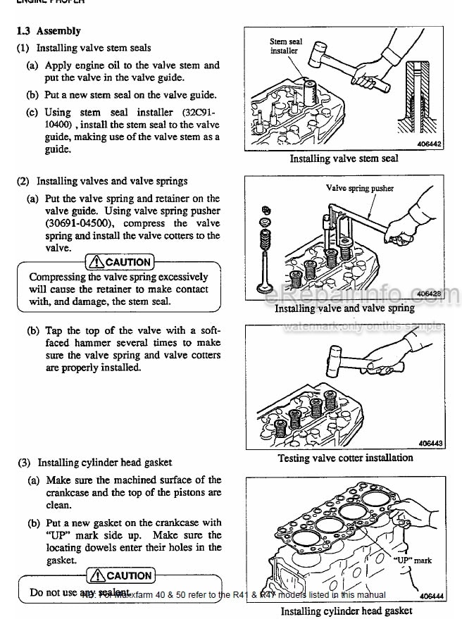 Photo 1 - Case 40 50 Maxxfarm Preliminary Service Manual Tractor 47673550