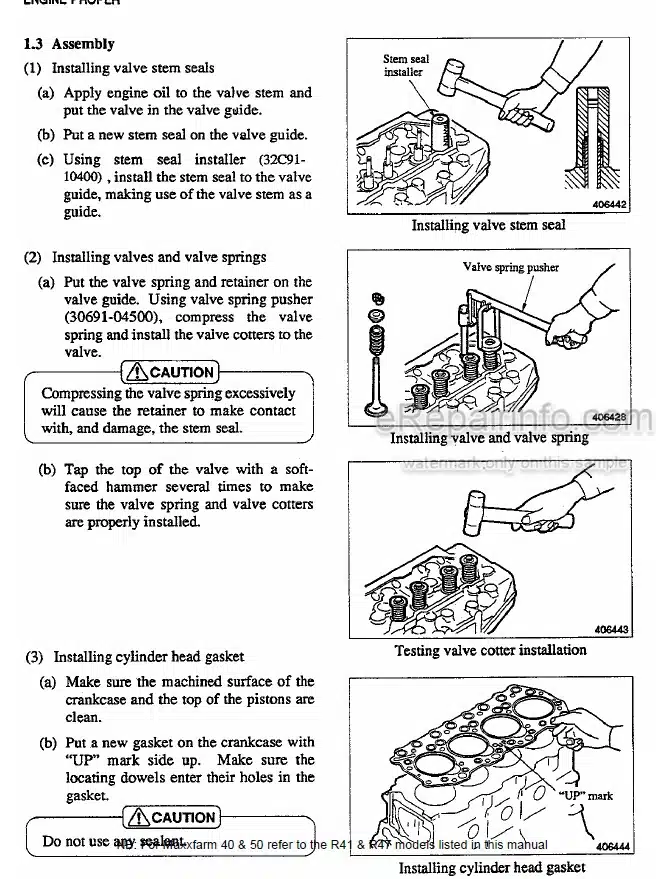 Photo 1 - Case 40 50 Maxxfarm Preliminary Service Manual Tractor 47673550