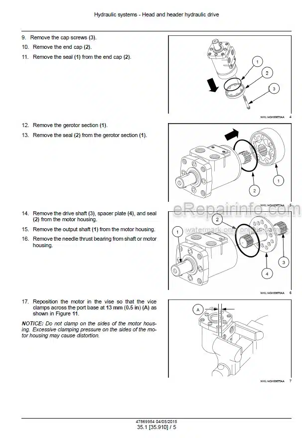 Photo 1 - Case 4206F 4208F 4212F 4406F 4408F 4412F 4206R 4208R 4212R 4406R 4408R 4412R 4416R Service Manual Corn Header 47869954