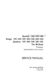 Photo 5 - Case 370 420 470 500 540 580 620 Rowtrac Steiger Quadtrac Tier 4B Final Service Manual Tractor 48193194