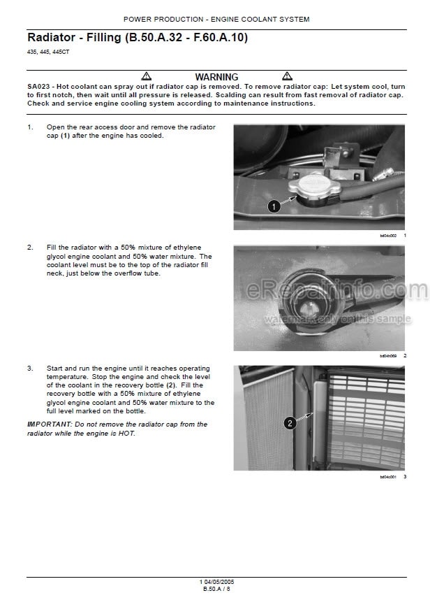 Photo 1 - Case 435 445 445CT Repair Manual Skid Steer And Compact Track Loader 6 75491