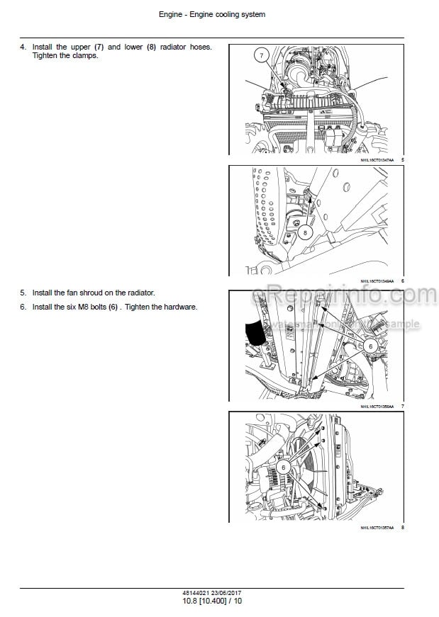 Photo 1 - Case 45C 55C Farmall Tier 4B Final Service Manual Compact Tractor 48144021