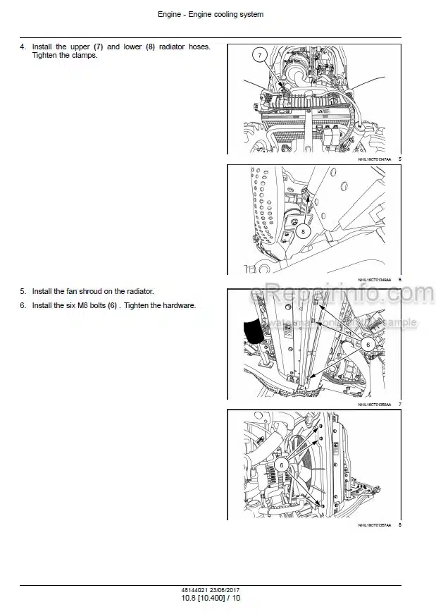 Photo 1 - Case 45C 55C Farmall Tier 4B Final Service Manual Compact Tractor 48144021