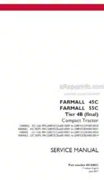 Photo 5 - Case 45C 55C Farmall Tier 4B Final Service Manual Compact Tractor 48144021