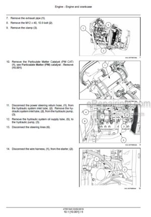 Photo 7 - Case 55C 65C 75C Farmall Efficient Power Service Manual Tractor 47772181