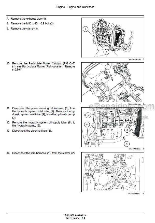 Photo 1 - Case 45C CVT 55C CVT Farmall Tier 4B Final Service Manual Compact Tractor 47851945