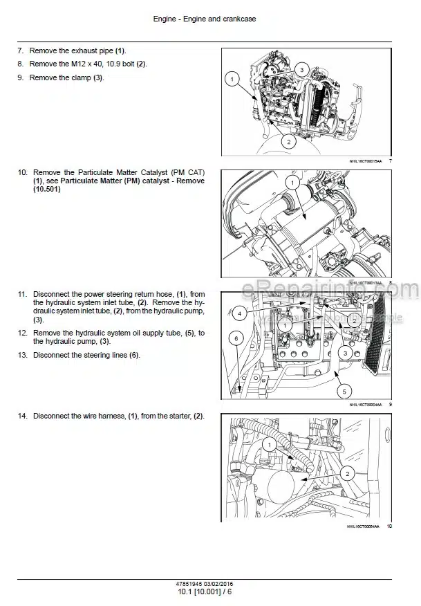 Photo 1 - Case 45C CVT 55C CVT Farmall Tier 4B Final Service Manual Compact Tractor 47851945