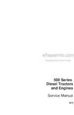 Photo 4 - Case 500 Series Service Manual Diesel Tractor And Engine 5675