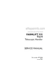 Photo 4 - Case 525 Farmlift Tier 4 Service Manual Telescopic Handler 47712944