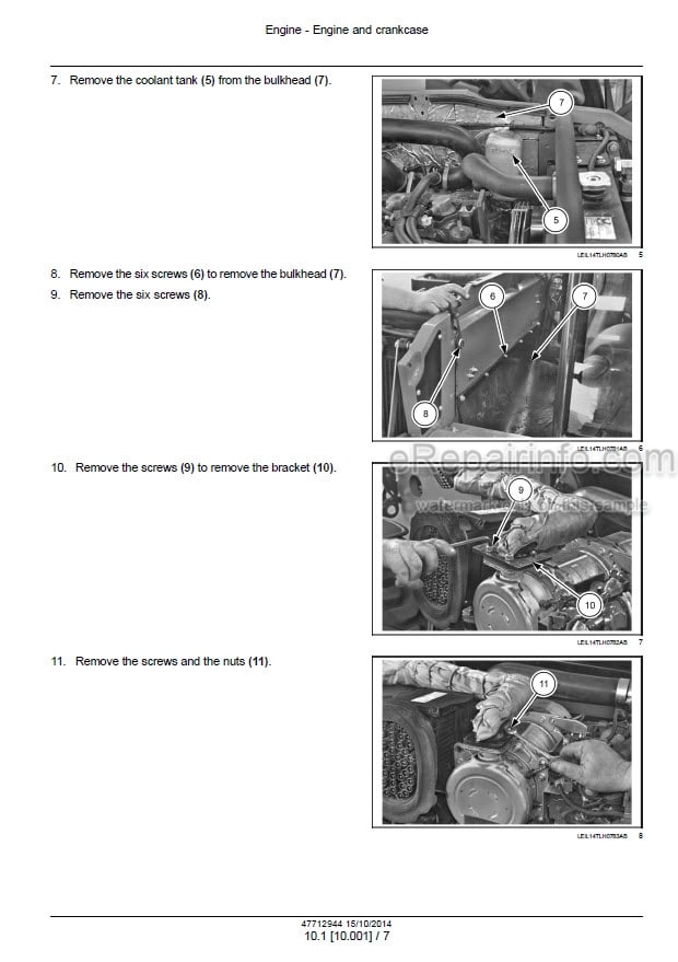 Photo 1 - Case 525 Farmlift Tier 4 Service Manual Telescopic Handler 47712944