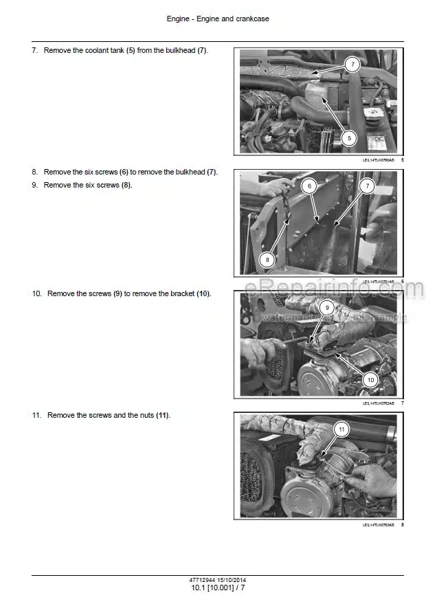Photo 1 - Case 525 Farmlift Tier 4 Service Manual Telescopic Handler 47712944