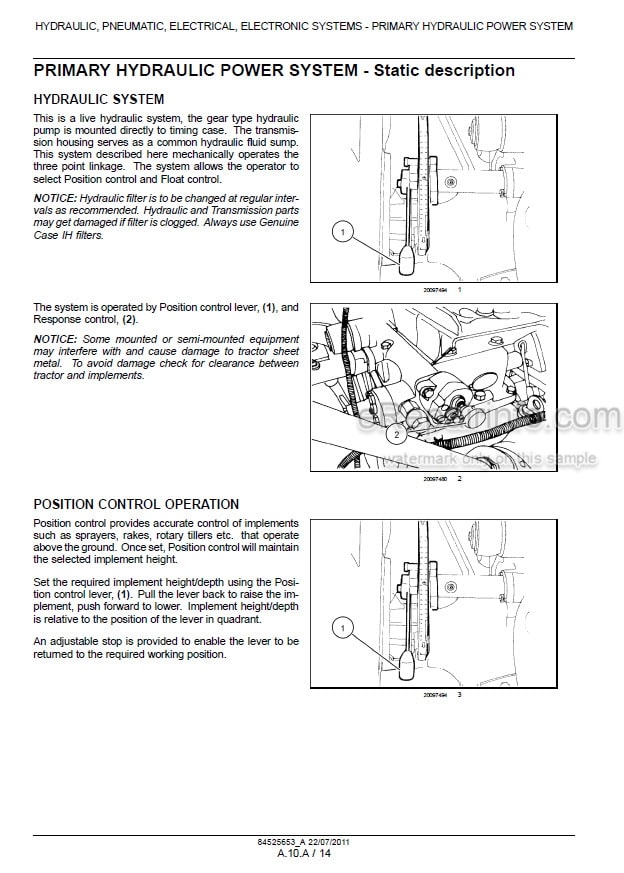 Photo 1 - Case 55A 45A Farmall Service Manual Tractor 84525653A