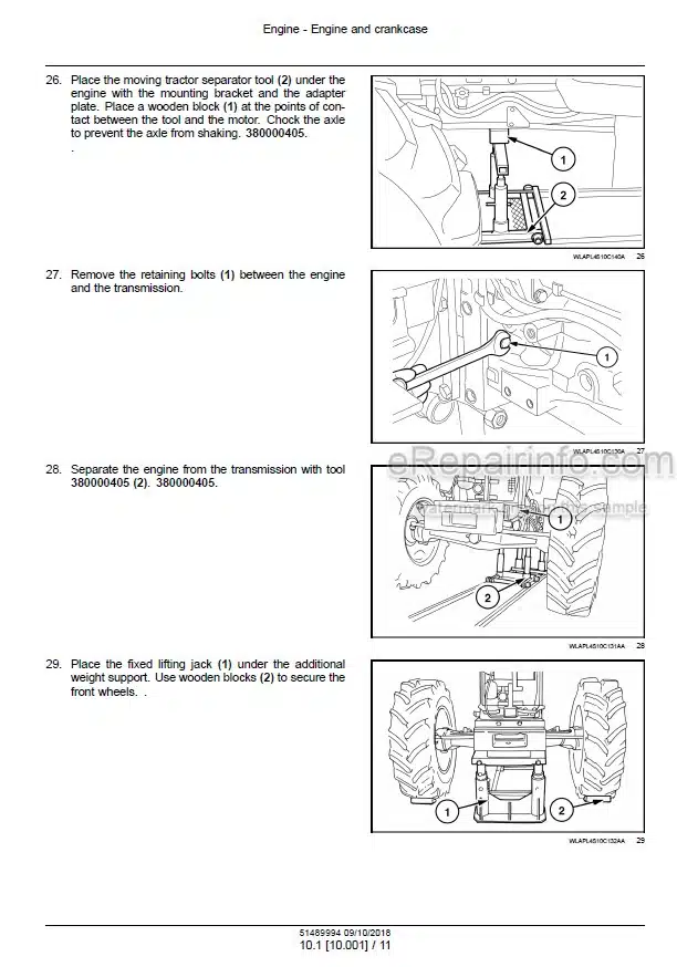 Photo 1 - Case 55A 65A 75A Farmall Service Manual Tractor 51489994