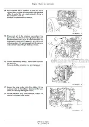 Photo 7 - Case 60 Maxxfarm Preliminary Service Manual Tractor 47673551
