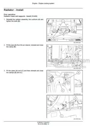 Photo 7 - Case 75N 95N Farmall Service Manual Tractor 84241668