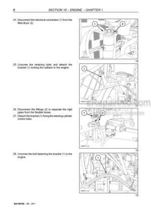 Photo 6 - Case 55C 65C 75C Farmall Service Manual And Manual Update Tractor 84419878A  84419878A1