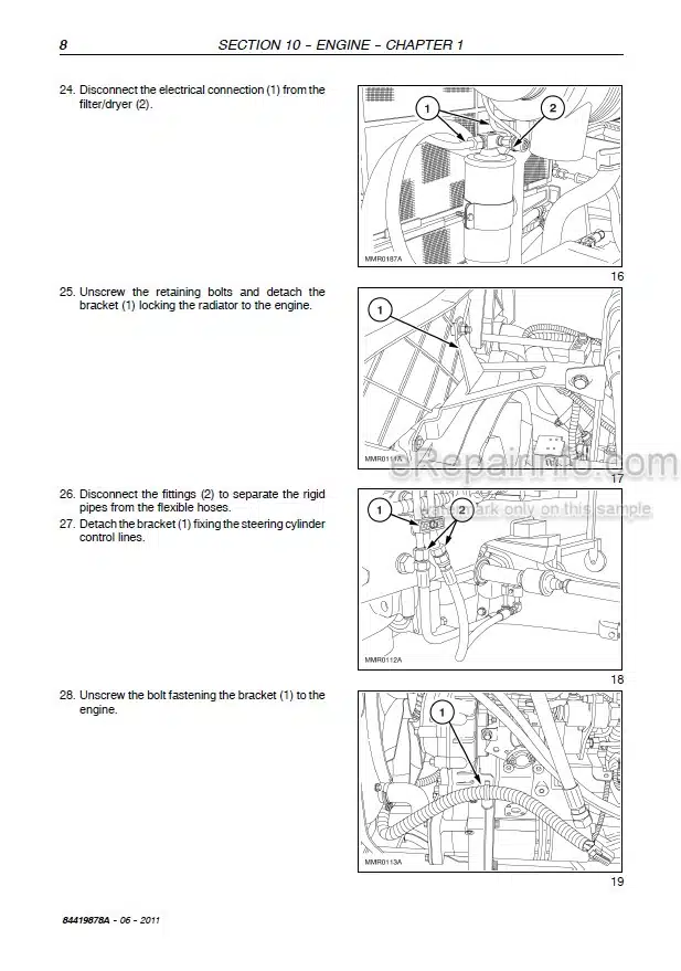 Photo 1 - Case 55C 65C 75C Farmall Service Manual And Manual Update Tractor 84419878A  84419878A1
