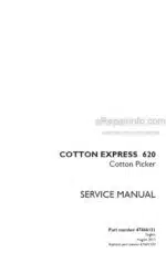 Photo 5 - Case 620 Cotton Express Service Manual Cotton Picker 47466131