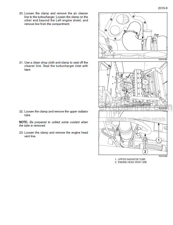 Photo 1 - Case 625 Module Express Service Manual Cotton Picker 87642590