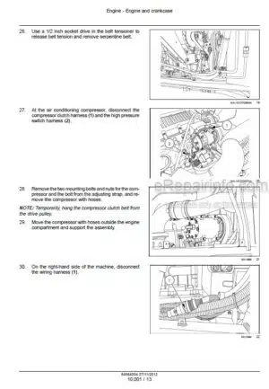 Photo 8 - Case 225 250 280 310 335 Magnum Service Manual Tractor 84318438