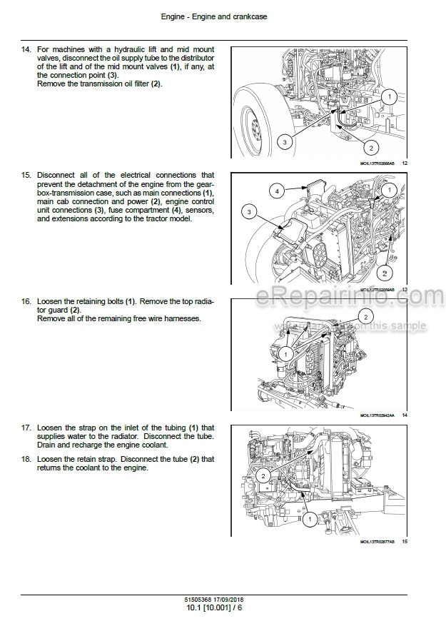 Photo 1 - Case 65C 75C Farmall Tier 4B Final Service Manual Tractor 51505368