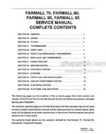 Photo 4 - Case 70 80 90 95 Farmall Service Manual Tractor 84253591