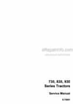 Photo 4 - Case 730 830 930 Service Manual Tractor 9-75861R0