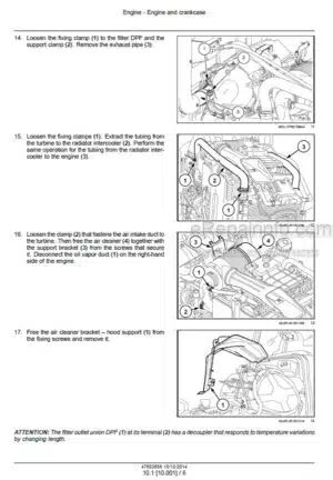 Photo 1 - Case 75C 85C 95C 105C 115C Farmall Efficient Power Service Manual Tractor 47803856