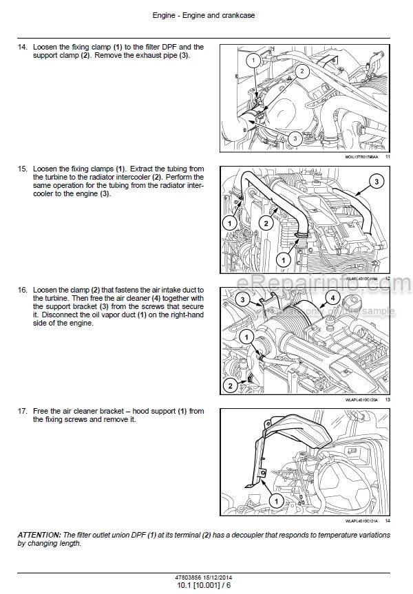 Photo 1 - Case 75C 85C 95C 105C 115C Farmall Efficient Power Service Manual Tractor 47803856