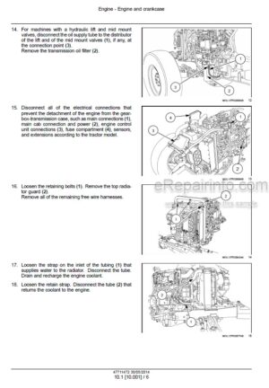 Photo 3 - Case 75C Farmall Efficient Power Service Manual Tractor 47711472