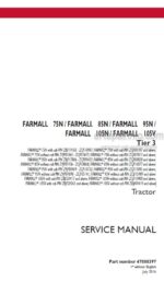Photo 4 - Case 75N 85N 95N 105N 105V Farmall Tier 3 Service Manual Tractor 47888397
