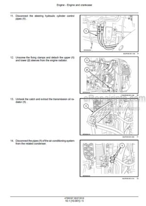 Photo 7 - Case 250 280 310 340 Magnum Rowtrac PST Service Manual Tractor 47910408
