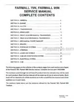 Photo 4 - Case 75N 95N Farmall Service Manual Tractor 84241668