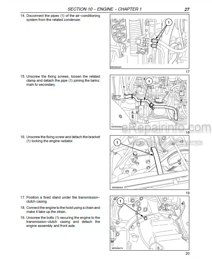 Photo 1 - Case 75N 95N Farmall Service Manual Tractor 84241668