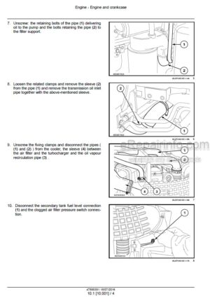 Photo 11 - Case 75N 85N 95N 105N 65V 75V 85V 95V 105V Quantum Service Manual Tractor 47888391