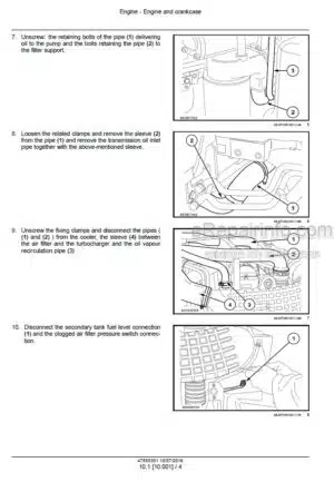 Photo 12 - Case 75N 85N 95N 105N 65V 75V 85V 95V 105V Quantum Service Manual Tractor 47888391