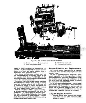 Photo 4 - Case 770 780 880 990 3800 4600 Service Manual Tractor 9-37009R0