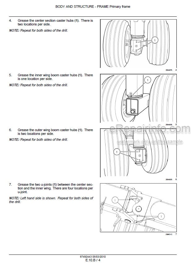 Photo 1 - Case 800 Precision Hoe Service Manual Air Drill 87492443