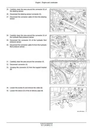 Photo 9 - Case 80F 90F 100F 110F Quantum Service Manual Tractor 51523375