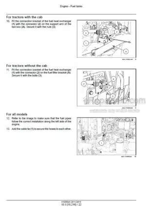 Photo 11 - Case 80F 90F 100F 110F Quantum Service Manual Tractor 51526024