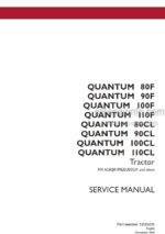 Photo 5 - Case 80F 90F 100F 110F 80CL 90CL 100CL 110CL Quantum Service Manual Tractor 51526031