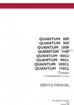 Photo 5 - Case 80F 90F 100F 110F 80CL 90CL 100CL 110CL Quantum Service Manual Tractor 51526031