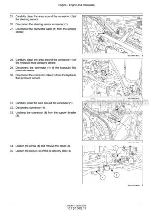Photo 10 - Case 80F 90F 100F 110F 80CL 90CL 100CL 110CL Quantum Service Manual Tractor 51526031